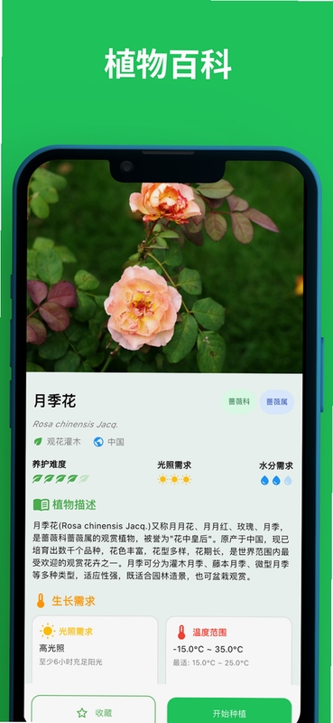 植迹植物识别记录界面