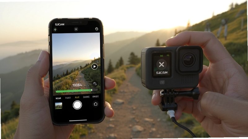SJCAM Xʹ�ó���ʾ��ͼ������չʾ�û��ڻ���ͨ���ֻ������˶�����������㣬�ֻ���Ļ��ʾ����״̬���ļ��ش�������������Ϊ�峿��ɽ�䲽����������ͣ���ͼ��࣬ͻ�����ֲ�������������