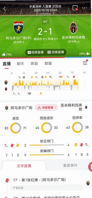 雷速体育官方正版下载app最新版 实时数据界面展示