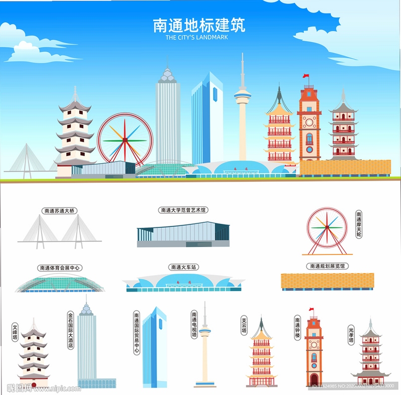 南通州城市地标建筑图片