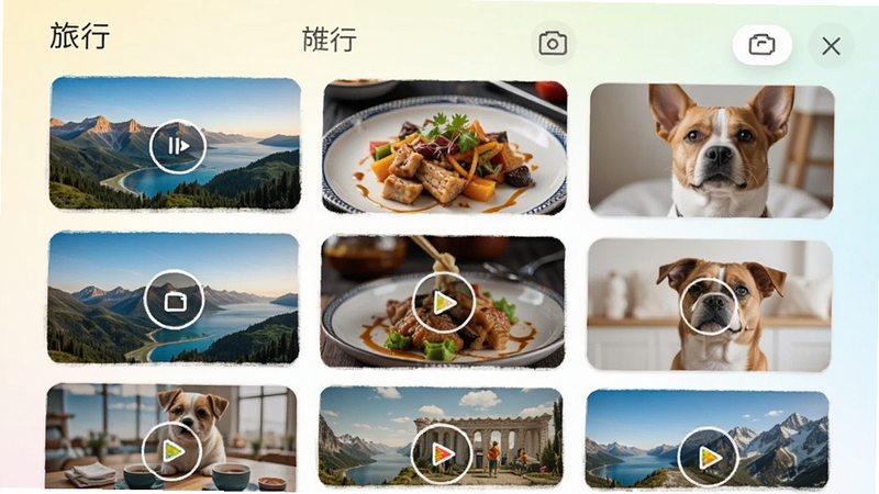 ���ִ�Ƭ��Ƶģ��ѡ����棬�ֻ���Ļ�����������Ŷ��ַ�����Ƶģ������ͼ���������з�⡢��ʳ��д�ͳ����ճ���������ɫ��������������Ϊ��ͽ��䣬ͻ��ģ��ḻ������һ�����õı�ݸ�