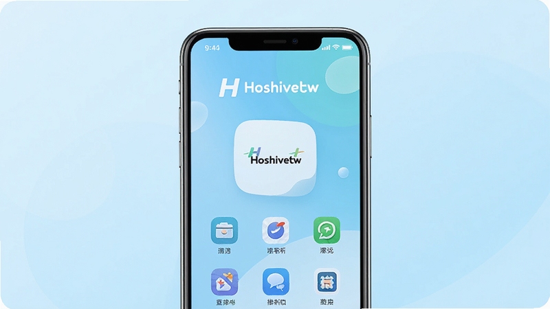 һ��չʾHoshivetw������������ֻ�����ͼ�������������ֻ���Ļ����Ļ�ڳ��ּ��������Ӧ�ù��ܲ�����ͼ�����У���������Ϊ��͵�ǳ��ɫ���䣬������ɾ����죬ͻ��HoshivetwӦ�ñ�ʶ������Booguģ������