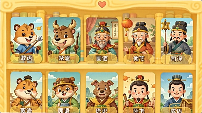 ��ͯ����������¶�������棬չʾ���ų�����·��濨Ƭ�������У���Ƭ���п�ͨ����͹Ŵ��������󣬱���Ϊ��ܰ��ǳ��ɫ�����ʽ�����ַḻ�ĳ��ﶯ����Դ