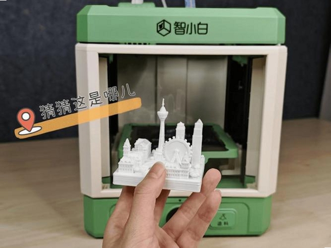 智小白3D软件成功打印出的彩色3D模型成品展示 智小白3D