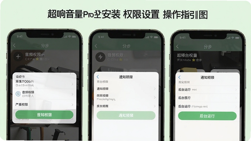 ��������Pro��װȨ�����ò���ָ��ͼ������Ϊ�ֻ���Ļ�ֲ�չʾȨ�޿������̣�������ƵȨ�ޡ�֪ͨȨ�ޡ���̨������������ҳ���ͼ������Ϊǳ��ɫ���ɫ���������������׶�