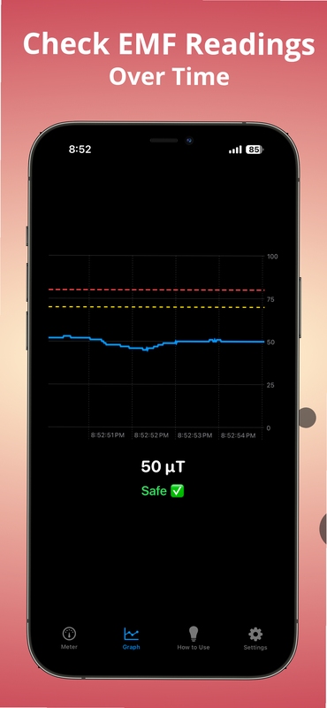 Ultimate EMF Detector PRO 仪表盘界面