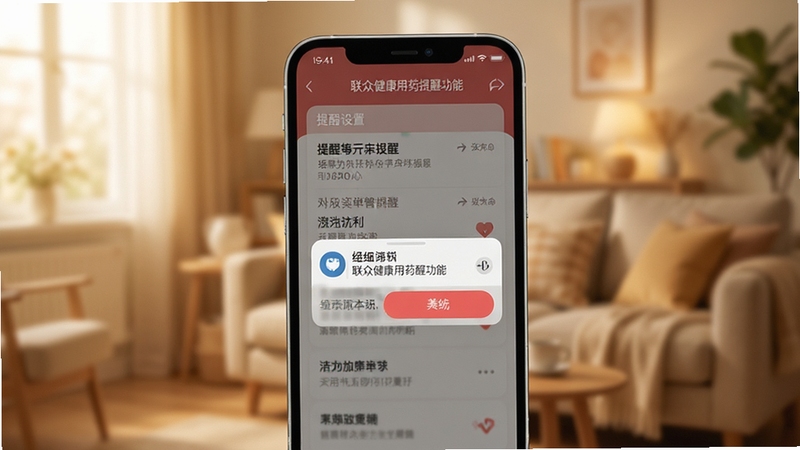 ���ڽ�����ҩ���ѹ��ܽ��棬�ֻ���Ļ��ʾ���������б���֪ͨ����������λ�ڻ������룬����Ϊ��ܰ�ľӼһ����黯������ɫ����ů��ͻ�����ѹ��ܵ�ʵ��������