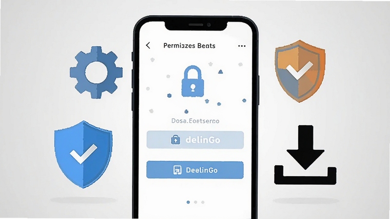 DealinGo��װ��Ȩ�����ò���ʾ��ͼ����������Ϊ�ֻ���ĻչʾȨ�޹������棬��Χ���Ƴ��֡����������ؼ�ͷͼ�꣬����Ϊǳ�ҽ��䣬����ƽ����ͻ�������밲ȫ����