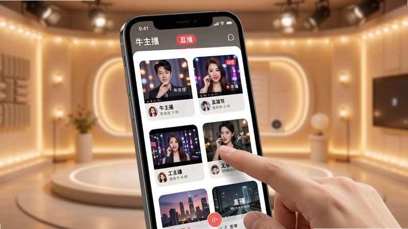 ţ����һ���������ܽ��棬�ֻ���Ļ��ʾ���ֱ������ģ�忨Ƭ�������У�ÿ����Ƭ���в�ͬ��������ͼ������Ϊ��͵�ůɫ���ݲ��ռ䣬����������ָ�ᴥ��Ļѡ��ģ��Ķ���ϸ��