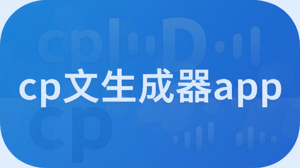cp文生成器app