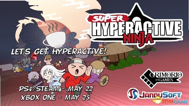 关键词必须包含 超级跳跃忍者Super Hyperactive Ninja 按键说明,文字可概括整篇文章全部内容,用于搜索配图