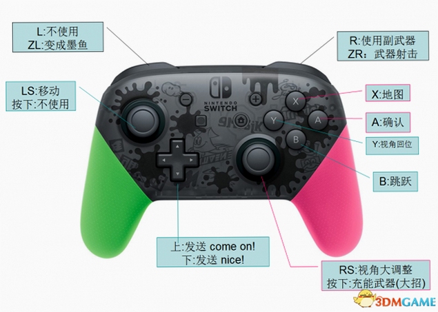 喷射战士2Splatoon2电脑版 按键设置教程