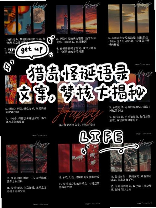 关键词必须包含 怪梦集锦,文字可概括整篇文章全部内容,用于搜索配图