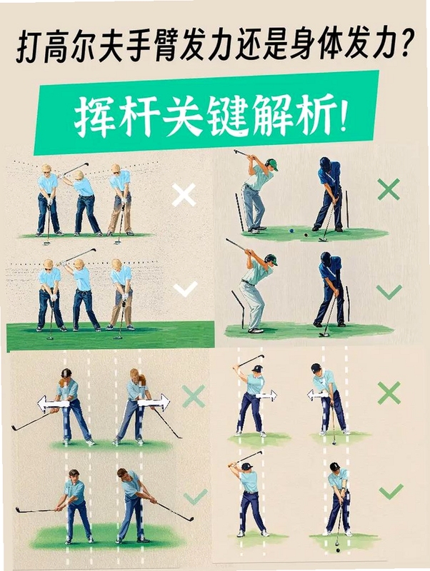 疯狂高尔夫挥杆按键时机示意图,显示红黄绿判定区,关键词必须包含 疯狂高尔夫
