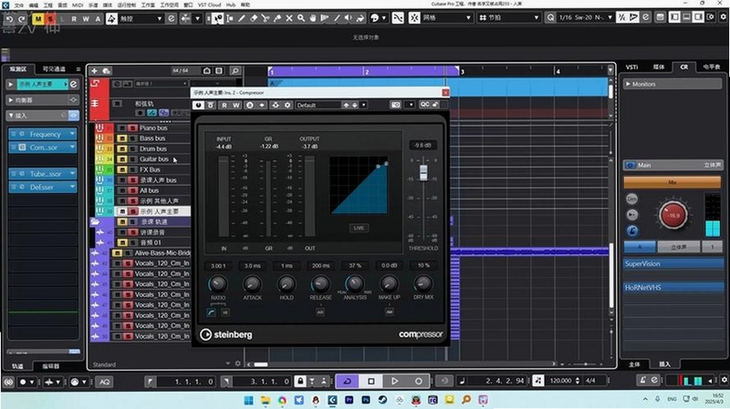 音乐制作 旋钮 混音台 调音台 电脑软件界面
