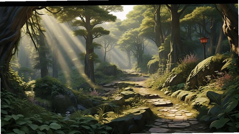 童话冒险电脑版 游戏画面 森林场景 解谜