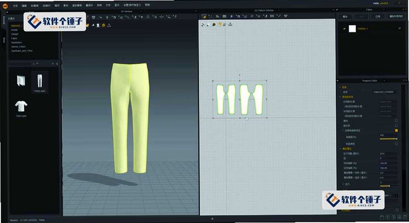 Marvelous Designer 11服装设计软件界面操作,关键词必须包含 {布料模拟},文字可概括整篇文章全部内容,用于搜索配图