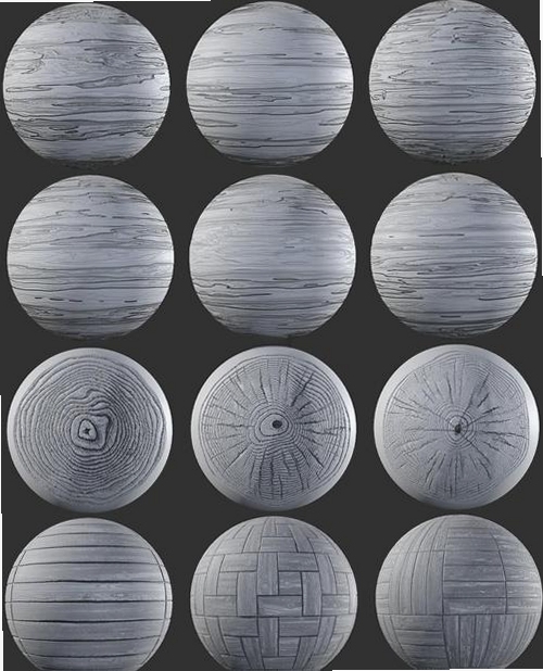3dcoat 2025 雕刻笔刷 手绘板 纹理细节 特写