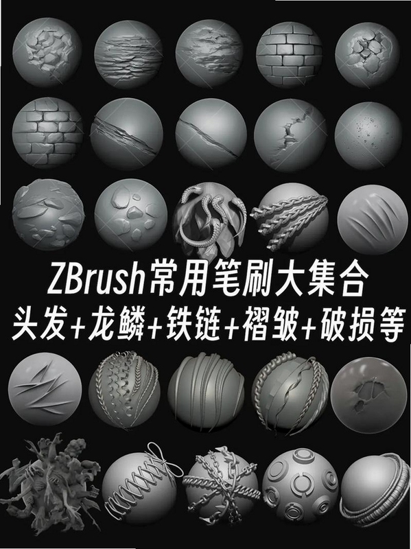 Zbrush��̱�ˢϸ����д���ؼ��ʱ������ {zbrush 2023��ˢ}�����ֿɸ�����ƪ����ȫ�����ݣ�����������ͼ