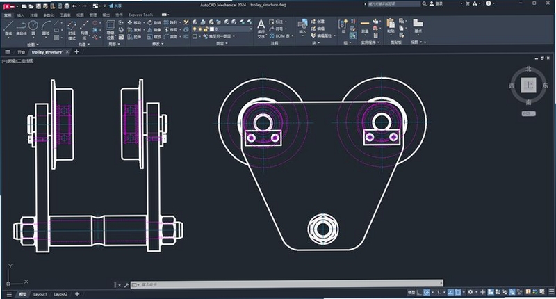 �ؼ��ʱ������ {AutoCAD Mechanical 2024���İ��е��ͼ�������棬���������ͱ�ע������}�����ֿɸ�����ƪ����ȫ�����ݣ�����������ͼ
