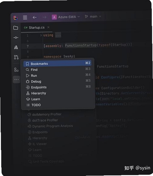 JetBrains Rider 2024中文版跨平台.NET开发IDE界面截图,关键词必须包含 {JetBrains Rider 2024中文电脑版}
