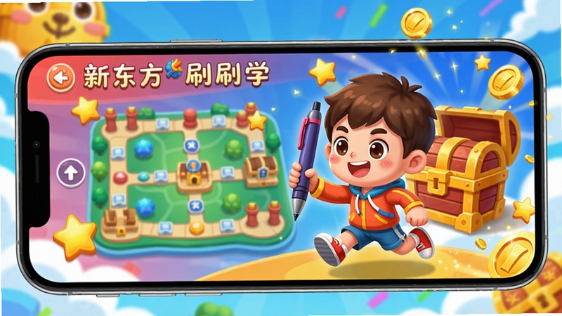�¶���ˢˢѧȤζ����ģʽԤ��ͼ���ֻ���Ļ��չʾ�ؿ���ͼ�ͽ������䣬������һ����ͨ��ɫ���ű����ڱ��ܣ���Χ�����Ǻͽ����Ч��������ɫ���޻��ã�����ͯȤ�ͼ�����