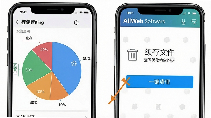һ�Ź����ֻ��洢�ռ������ʾ��ͼ������������ֻ����ý����д洢�ռ������ͳ��ͼ���Ҳ���AllWeb�����Ļ�������ҳ�棬������
