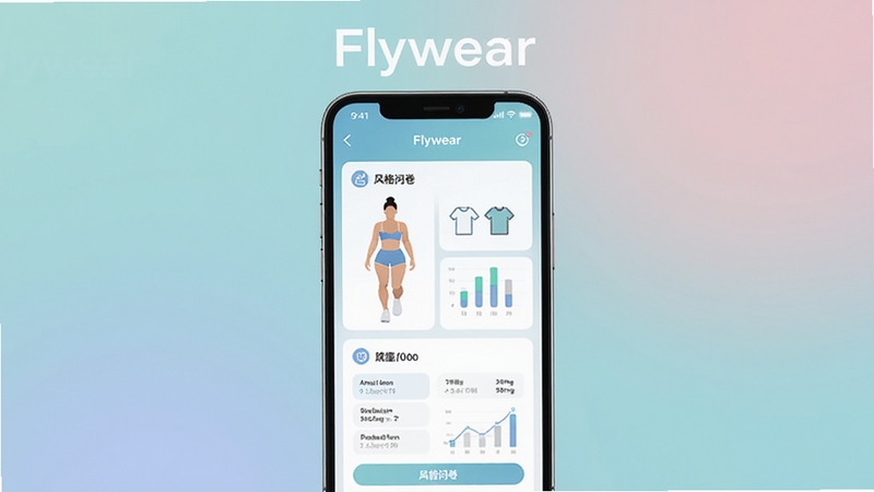 Flywear ���ܷ����Ͻ��棬�ֻ���Ļչʾ���Ͳ��������ʾ�ҳ�棬����Ϊ��ͽ���ɫ������������ͼ��������ͼ����ͻ����������Flywear��
