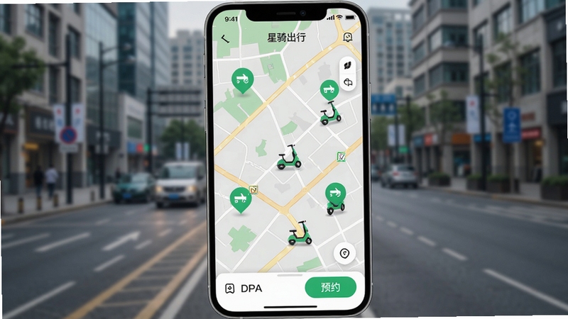 �������app��ͼ�ҳ����ܽ�ͼ���ʾ��ͼ���ֻ���Ļ��ʾ��ͼ�Ϸֲ��Ŷ����ɫ�綯��ͼ�꣬���½���ԤԼ��ť������Ϊģ���ĳ��н־������������ˣ�ͻ�������ҳ�����