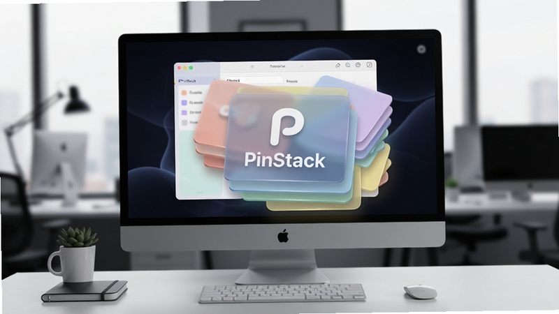 һ������������ִ��������泡������Ļ����Ŀ����������ΪPinStack�����������棬�����ɶ��ɫ����͵Ŀ�Ƭ�ѵ����ɣ�����Ϊģ������ɫ�칫��������������ͻ������Logo�뿨Ƭ�ѵ�������У�����Ӫ�����Ч����ӯ���Ӿ���Χ��8k�ֱ��ʣ�����ϸ�ڣ���Ʒչʾ���