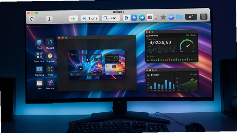 BitDock����Ч��ͼ��չʾDock���������ϵ�ʵ��Ӧ�ã������������������Ԥ����ϵͳ��أ�����Ϊ��̬��ֽ������������ͼ��������������Ƽ���ǿ��ϸ�ڷḻ