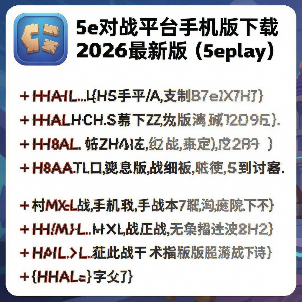 5e��սƽ̨�ֻ�������2026���°棨5eplay��v7.2.3 2026�ֻ���