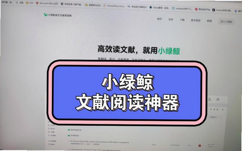 小绿鲸英文文献阅读器 使用教程 界面详解