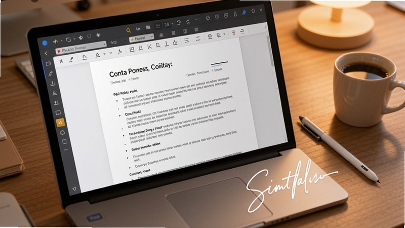 �˿�PDF�Ķ�������ǩ�����ܽ�ͼ����������ʾһ��PDF��ͬҳ�棬���½���һ����д���ĵ���ǩ����ǩ���ʼ������������Ǽ��İ칫���棬�Ա߷��ô��رʺ�һ�����ȣ�����������ݵ�ǩ������������ɫ����ܰ��ϸ����ʵ��