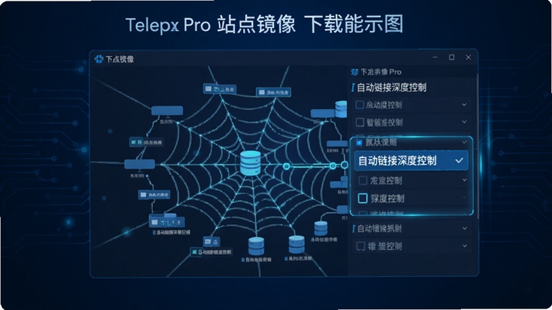 Teleport Pro վ�㾵�����ع���ʾ��ͼ����������չʾһ��֩����״����վ�ṹͼ���������������ʾ���Զ�������ȿ��ơ�ѡ�����Ϊ�Ƽ���ɫ����ͻ�����ܻ�ץȡ�ĺ�������