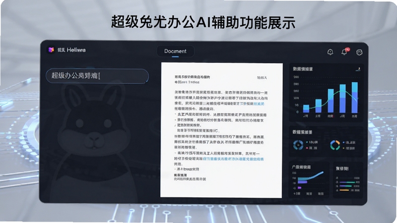 �������Ӱ칫AI��������չʾ����������ʾ�����������Զ����ɵ��ĵ����䣬�Ա���ͼ�������ݿ��ӻ�Ԫ�أ�����Ϊǳ��ɫ�Ƽ���Ч