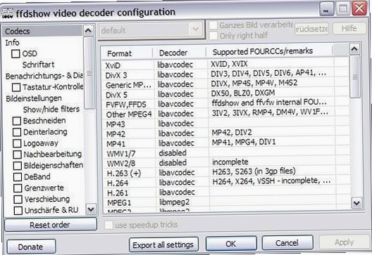 FFDShow Decoder 播放视频 效果图
