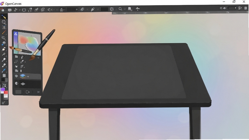 OpenCanvas ������������Ԥ��ͼ�����������Ǽ������ɫ����̨����������Ż�����ͼ�㹤�������������������͵Ľ�����Σ�������ɾ�רҵ��չʾ���ֻ滭�������ִ���