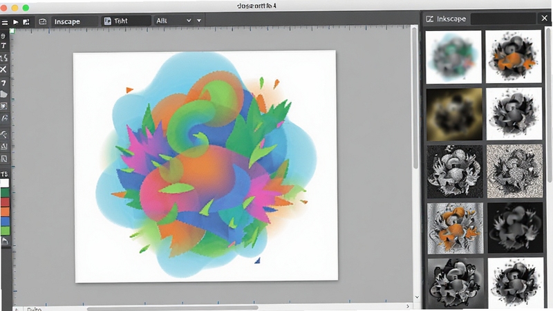 Inkscape�˾�Ч����Ԥ����չʾ�����ͬ�˾�Ч���µ�ʸ��ͼ��ʾ��������ģ������Ӱ�������ȣ������ڽ����Ҳ�����У�������չʾӦ��һ���˾����Ч����ɫ��������