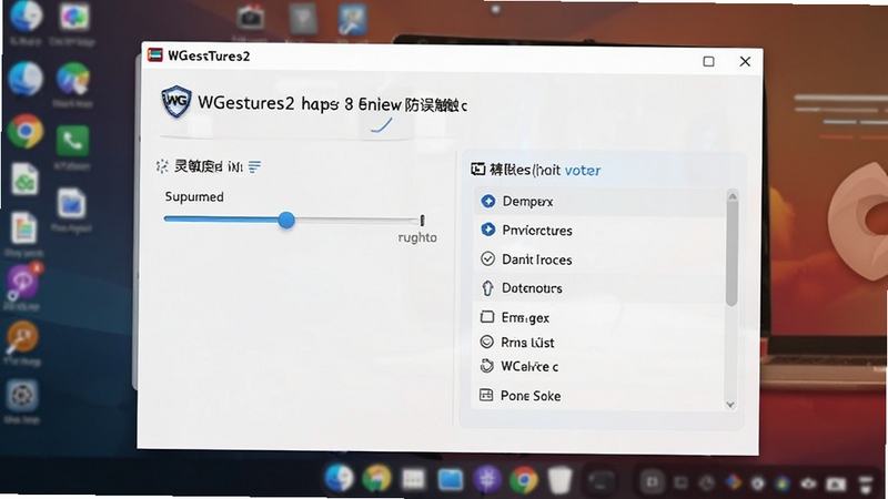 WGestures2 ��Ա�� �������ý��棬չʾ�����ȵ��ڻ������ų��б�������Ϊģ�������滷����ͻ������ѡ�������������ʵ����