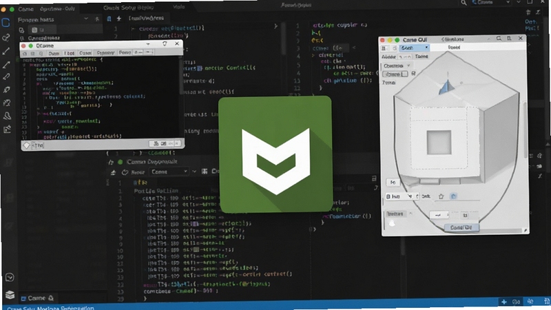 CMake ����������Ԥ��ͼ��չʾ�����й����� CMake GUI ͼ�ν��棬����ɾ����࣬����Ϊ��ɫ����༭�����ͻ����ƽ̨�����ĺ��Ĺ��ܣ�����������ʾ CMake ��־����ɫ����ͼ�꣬���ܻ��ƴ��봰���빹����־��������רҵ���ִ����ʺ������ٷ���ҳչʾ��