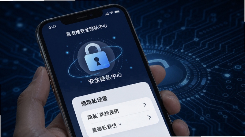 ϲ�˶Ѱ�ȫ��˽���Ľ��棬�ֻ���Ļ��ʾ������ͼ������˽����ѡ�����Ϊ����ɫ�Ƽ��з��ͻ����ȫ��Χ