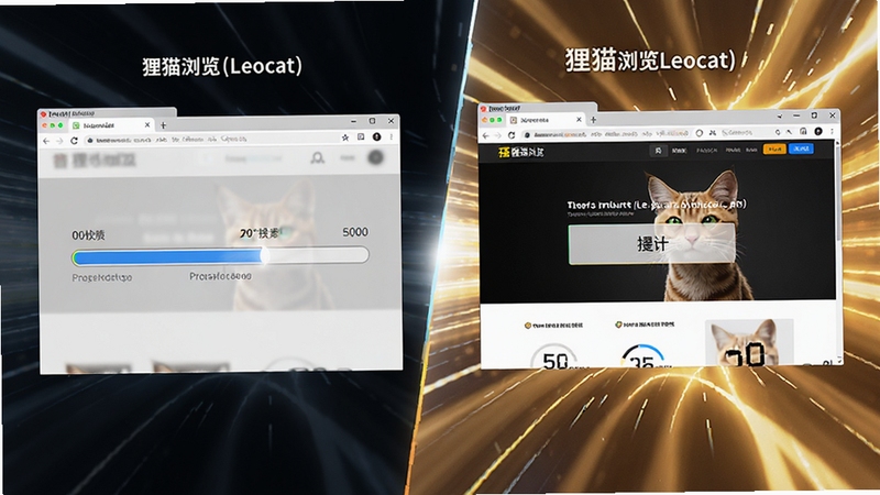 ��è�����(Leocat)���ټ�����ҳ�ĶԱȳ�������벿��Ϊ��ͨ������������صĽ��������Ұ벿��Ϊ��è�����˲����ɼ��ص�����ҳ�棬���������ٶ��������ЧԪ�أ�ǿ���������ƣ����涯��ʮ��