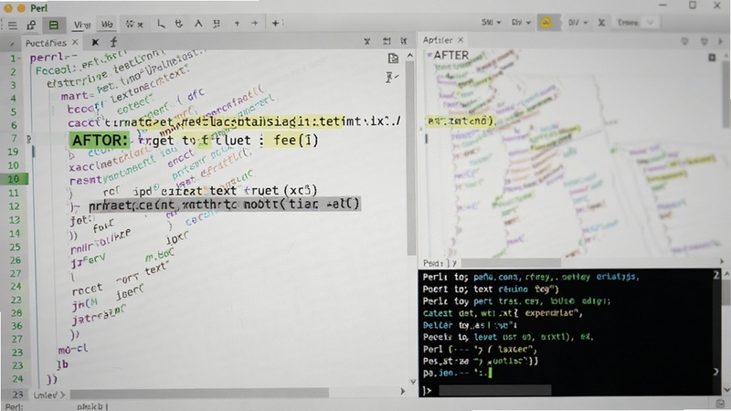 Perl ����༭����д��������ʾ�������ʽƥ���ı�����Ļ��չʾ�ı�����ǰ��ĶԱȣ�����Ϊ���봰�ں������У�����ͻ��Perl���ı��������ܣ����дʵ����