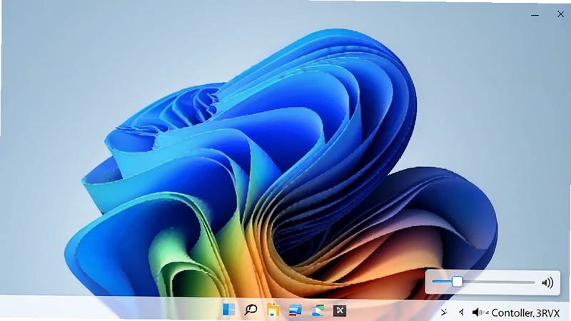 ����������������3RVX����Windows 11ϵͳ������Ч��ͼ����Ļ���½���ʾ�������飬����Ϊ΢��Ĭ�ϱ�ֽ������ɾ�����