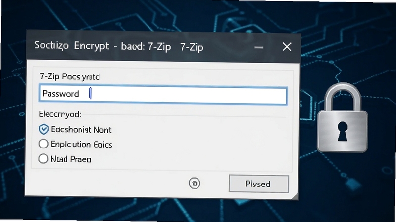 7-Zip�����������ý����ͼ����������ʾ���������ͼ���ѡ��Ա���һ��������ͼ�꣬����Ϊ����ɫ���簲ȫ���ǿ�����ݱ������ܣ����廭������רҵ