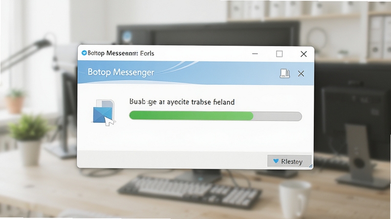 һ��չʾBopup Messenger�ļ�������̵Ķ�̬��ͼ����������һ�����ڷ����ļ��ĶԻ��򣬽����������ɼ���������ģ���İ칫����������ɫ�����죬ͻ�������ĸ�Ч����������