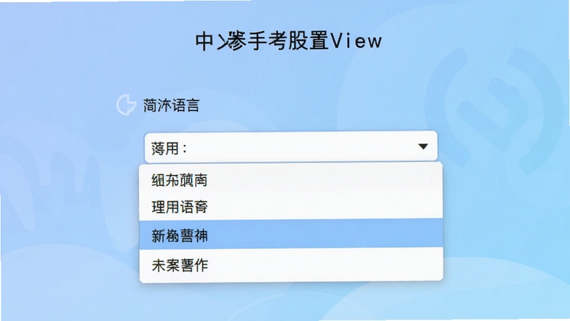 BluetoothView �����������ý��棬��ʾ����ѡ�������˵�������Ϊ�������ģ�����Ϊ��͵���ɫ���䣬��������ˬ���ʺ����ֲο�