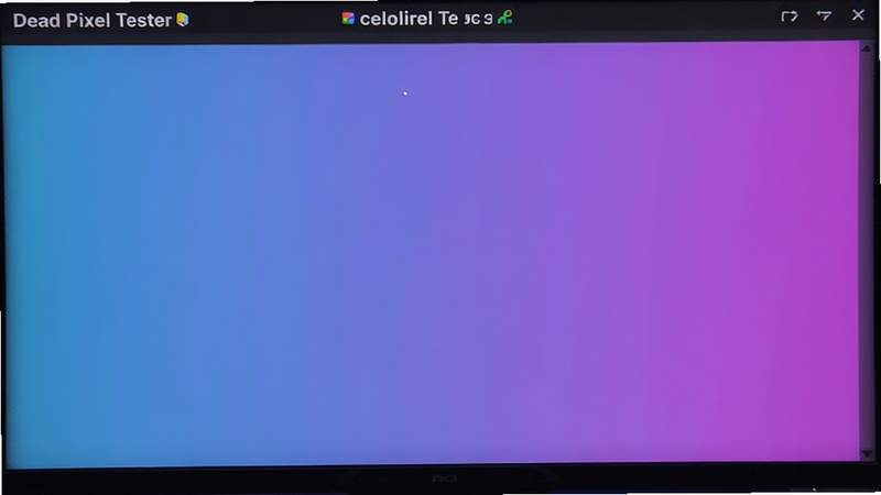 Dead Pixel Tester����ɫ���Ի��棬��Ļ���ִ����ҵ����Ͻ��䣬ɫ�ʹ���ƽ��ϸ�壬���κ����ƻ�ϲ㣬���涥����ʾ��ǰɫ��ģʽ������Ψ����רҵ