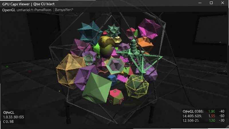 GPU Caps Viewer ����OpenGL��׼����ʱ��3D��Ⱦ���棬չʾɫ�ʷḻ�ĸ��Ӽ���ͼ�����ӰЧ������Ļ������ʾʵʱ֡�������������Ϊ��ɫ���Ի�����ͻ�����ܲ��Ե�רҵ��Χ��